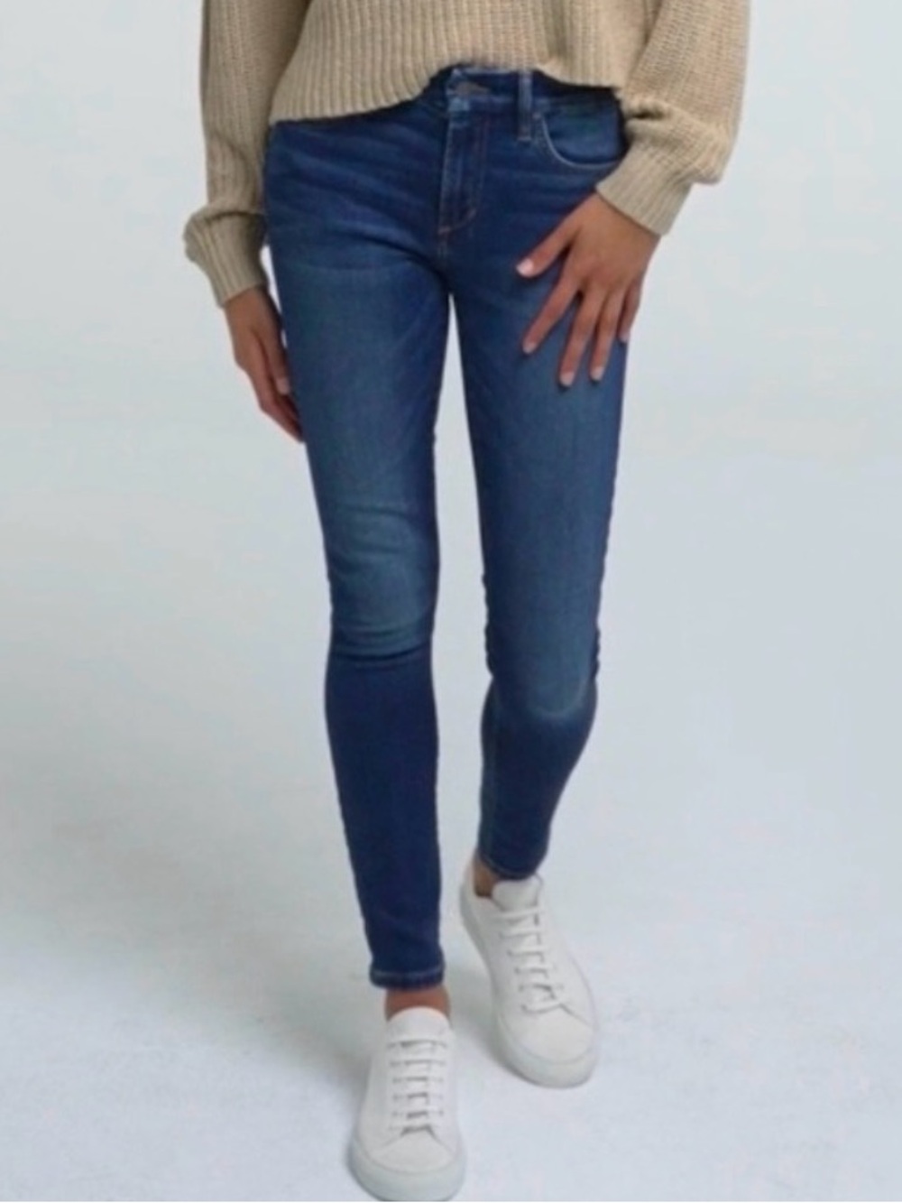 JOE’S Flawless The Icon Mid Rise Skinny Ankle Jeans in Stephaney Indigo Wash‎ 30